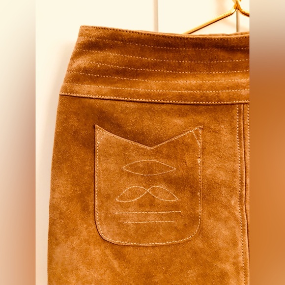 Free People. Modern Love Suede Mini Skirt - Picture 4 of 9